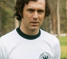 Beckenbauer con la maglia della Germania